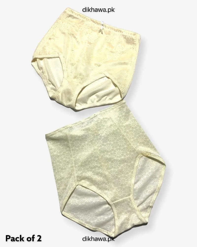 Pack of 2 Imported Stocklot Branded Net Panty Stretchable Net Lace Panty 2021