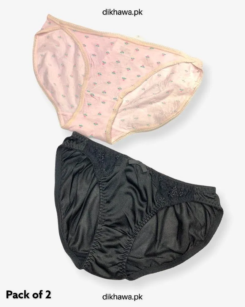 Pack of 2 Imported Stocklot Branded Net Panty Stretchable Net Stretchable Panty 2021