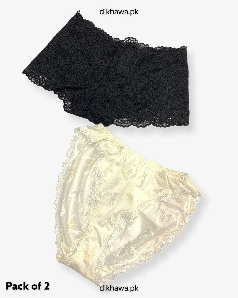 Pack of 2 Imported Stocklot Branded Net Panty Stretchable Net Stretchable Panty 2021
