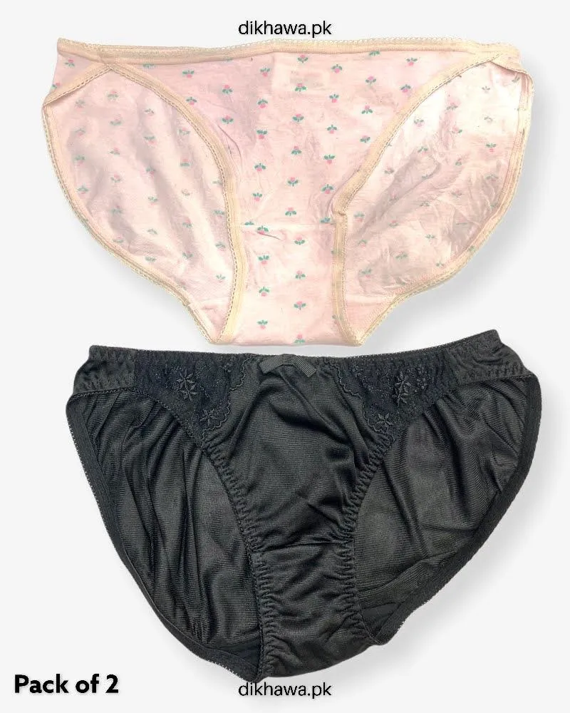 Pack of 2 Imported Stocklot Branded Net Panty Stretchable Net Stretchable Panty 2021