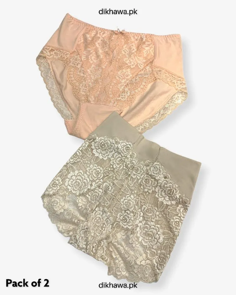 Pack of 2 Imported Stocklot Branded Net Panty Stretchable Net Stretchable Panty 2021