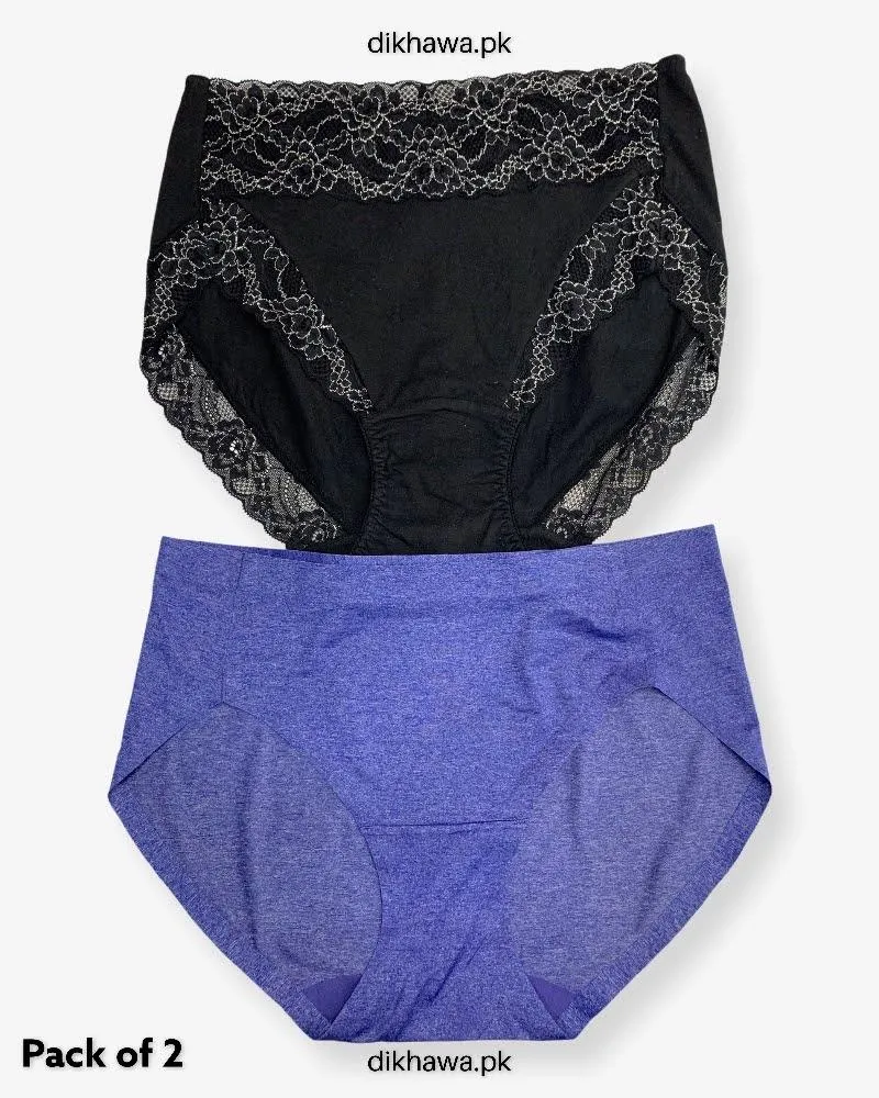Pack of 2 Imported Stocklot Branded Net Panty Stretchable Net Stretchable Panty 2021