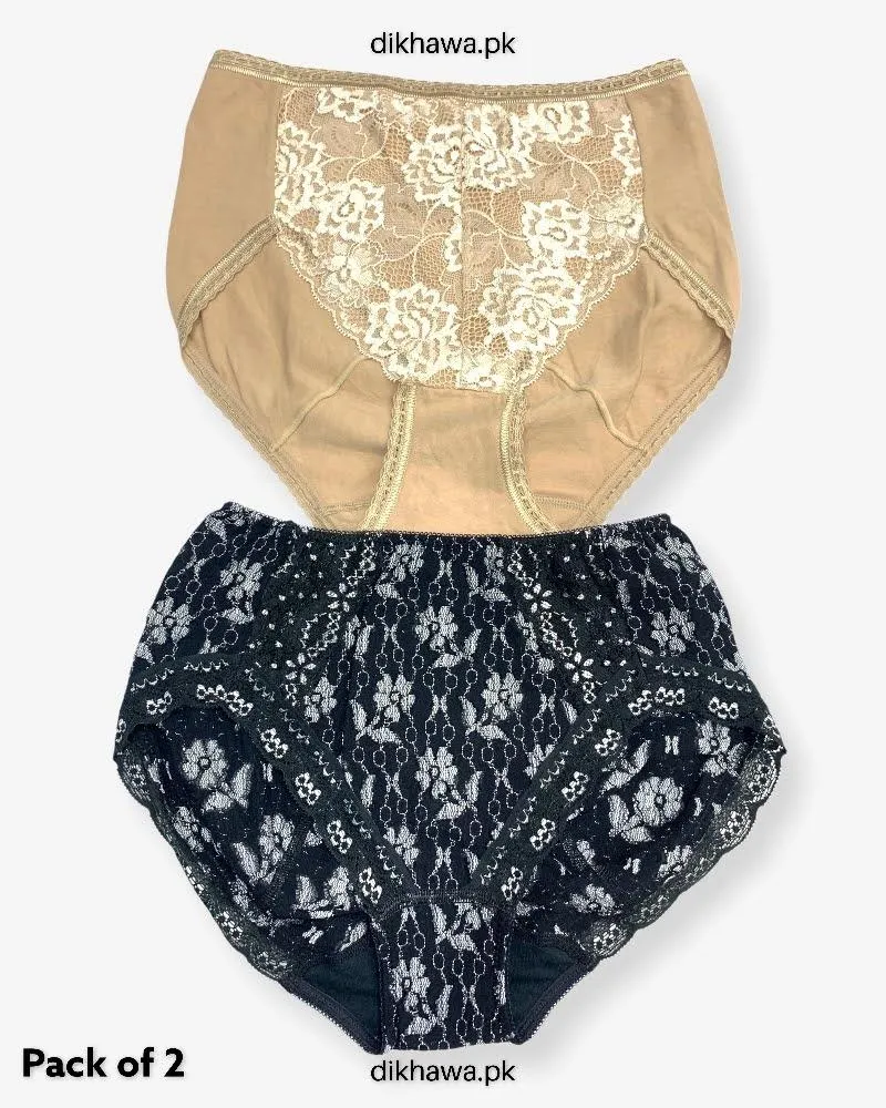Pack of 2 Imported Stocklot Branded Net Panty Stretchable Net Stretchable Panty 2021