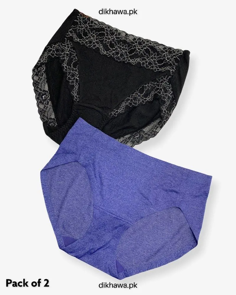 Pack of 2 Imported Stocklot Branded Net Panty Stretchable Net Stretchable Panty 2021