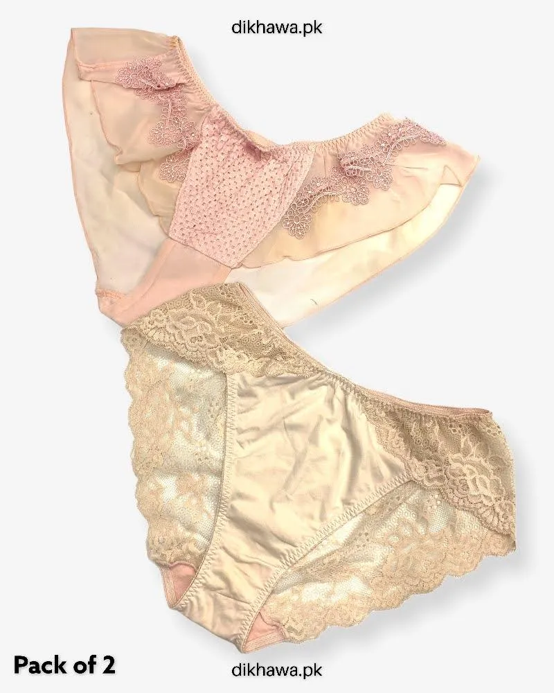Pack of 2 Imported Stocklot Branded Net Panty Stretchable Net Stretchable Panty 2021