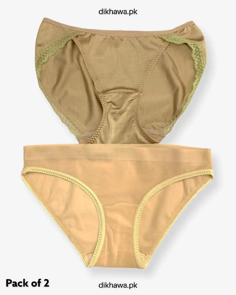 Pack of 2 Imported Stocklot Branded Net Panty Stretchable Net Stretchable Panty 2021