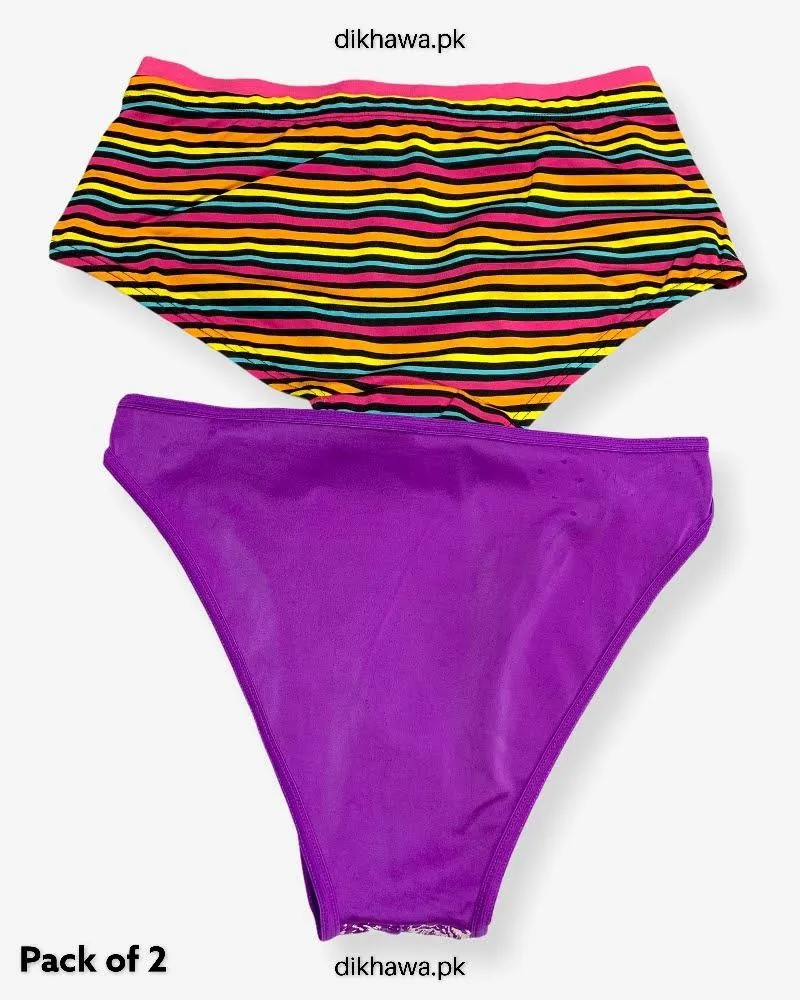 Pack of 2 Imported Stocklot Branded Net Panty Stretchable Net Thong Panty 2021