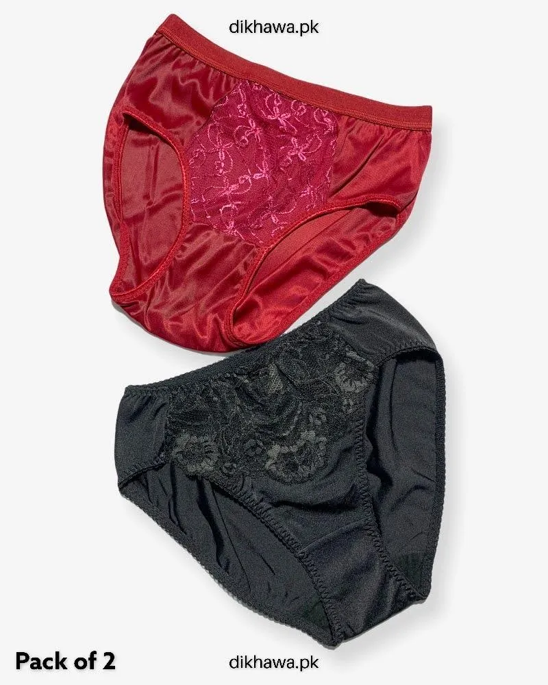 Pack of 2 Imported Stocklot Branded Net Panty Stretchable Silk Net Panty 2021