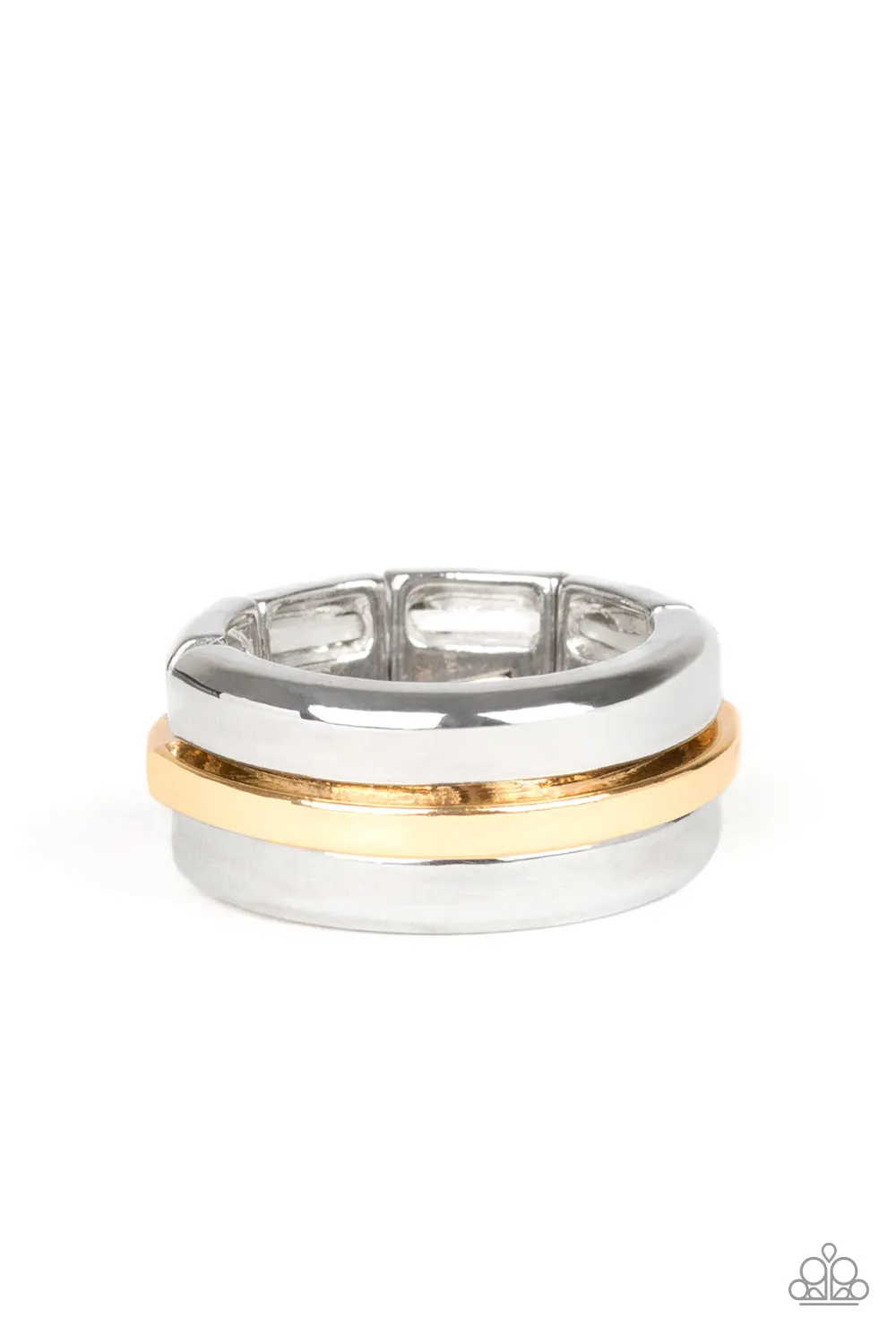 Paparazzi - Battle Tank -Silver - Men's Ring