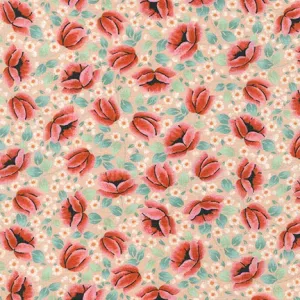 Peach Roses from Laguna Cotton Jersey -- Robert Kaufman