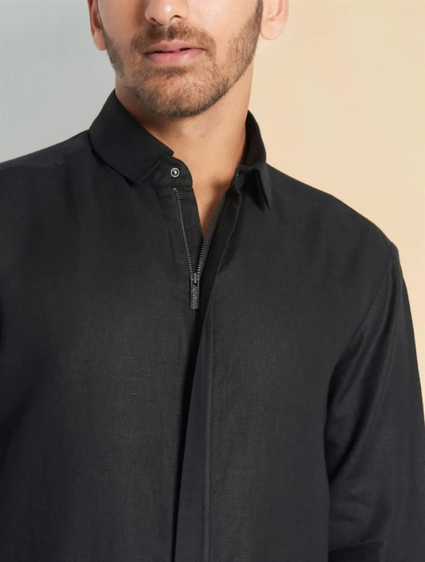 Perona   -   Mens-Shirts-Shirts-Luan-Pma-Ss24-206-S-Black