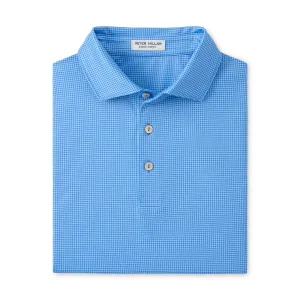 Peter Millar Gingham Performance Jersey Polo