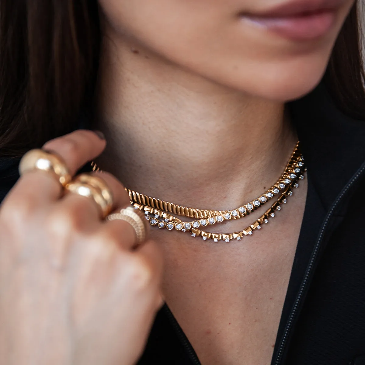 Piet Flexible Rectangular Necklace