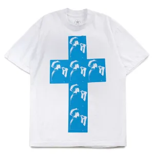 Pleasures x The Jesus And Mary Chain Cross Tee | White