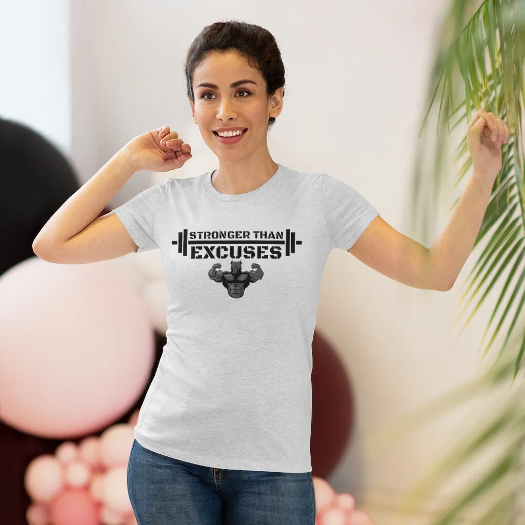 "Stronger Than Excuses" Women's Workout Tee