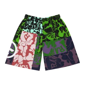 Raw Sushi "MULTI COLOR" Basketball Shorts