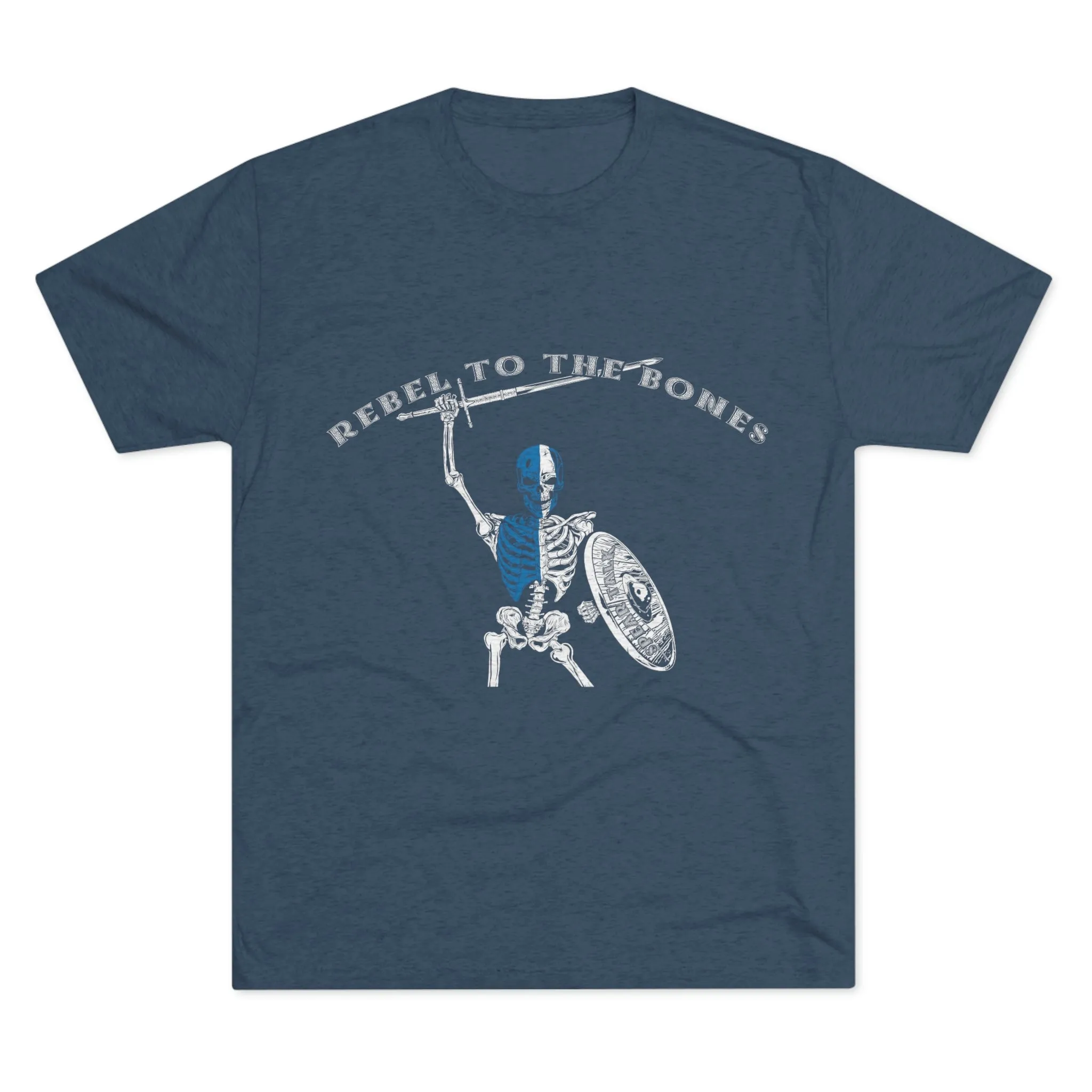 Rebel to the Bones Tri-Blend Crew Tee
