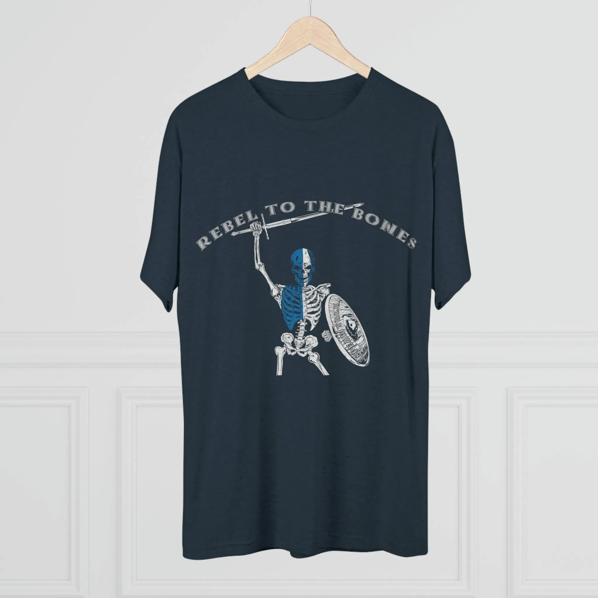 Rebel to the Bones Tri-Blend Crew Tee