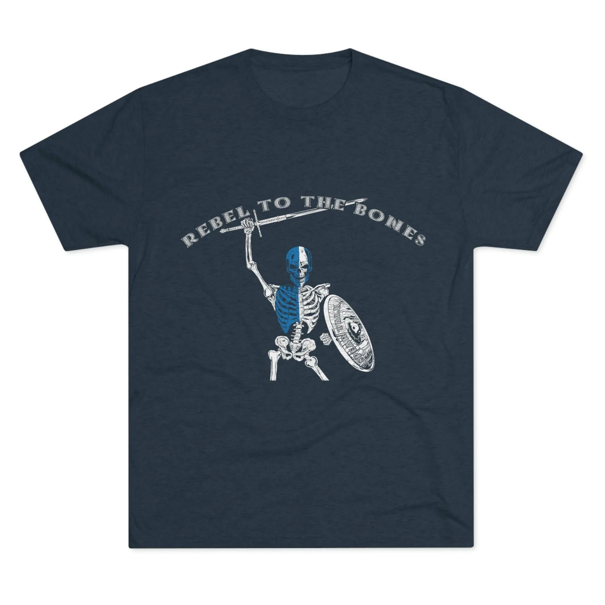 Rebel to the Bones Tri-Blend Crew Tee