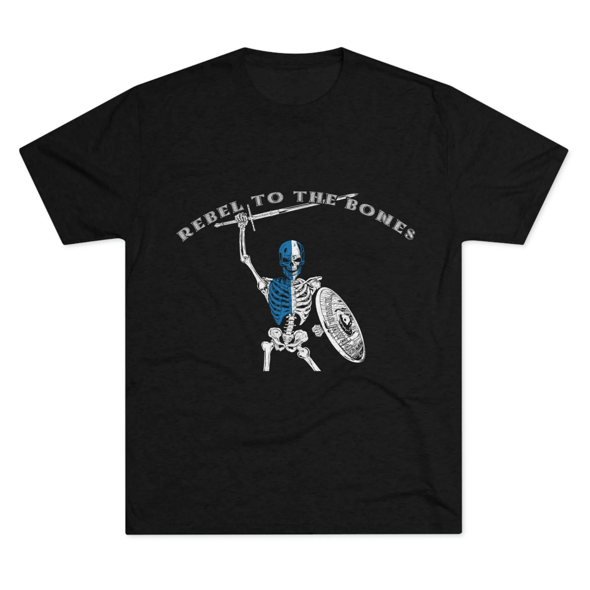 Rebel to the Bones Tri-Blend Crew Tee