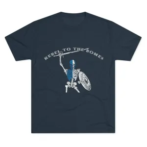 Rebel to the Bones Tri-Blend Crew Tee