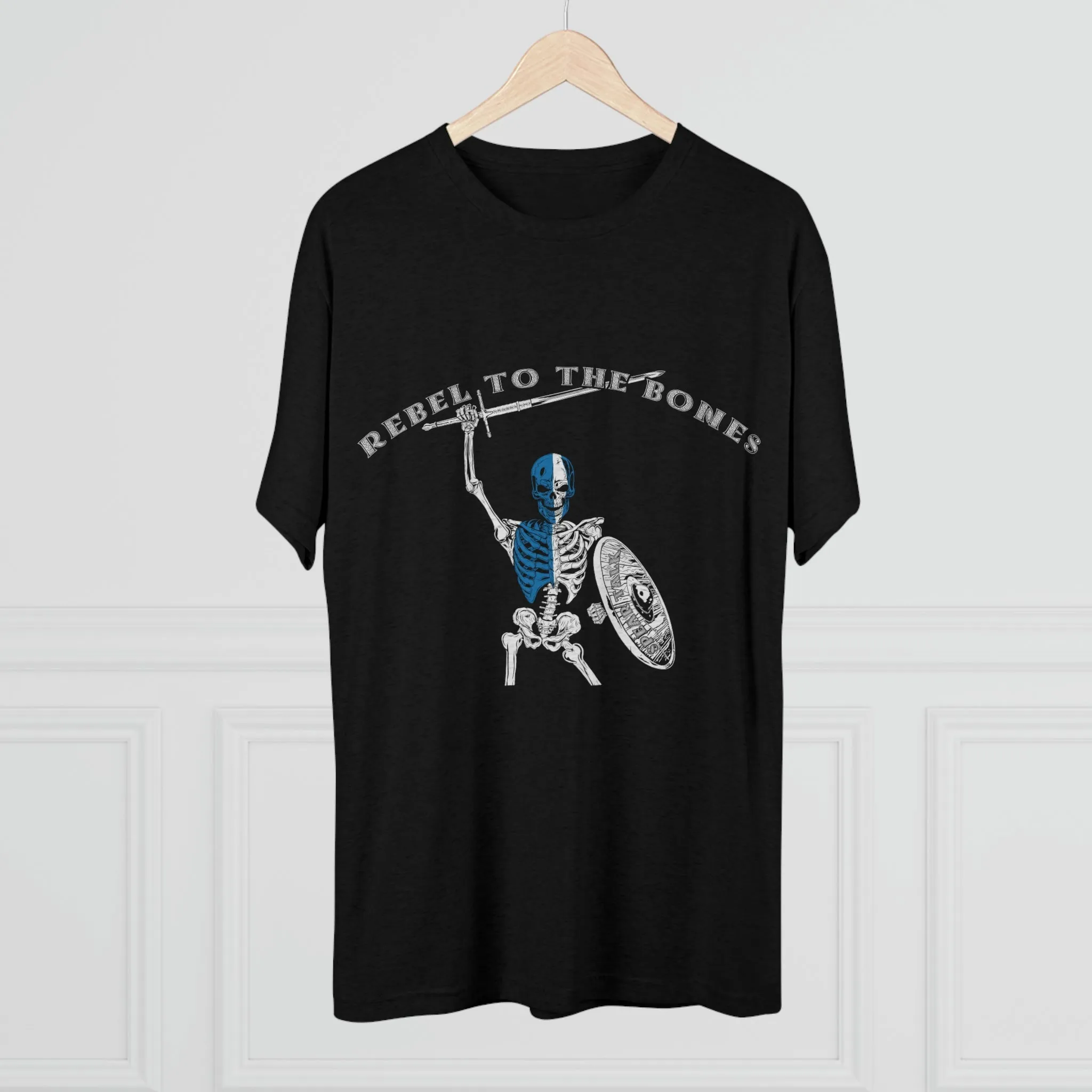 Rebel to the Bones Tri-Blend Crew Tee
