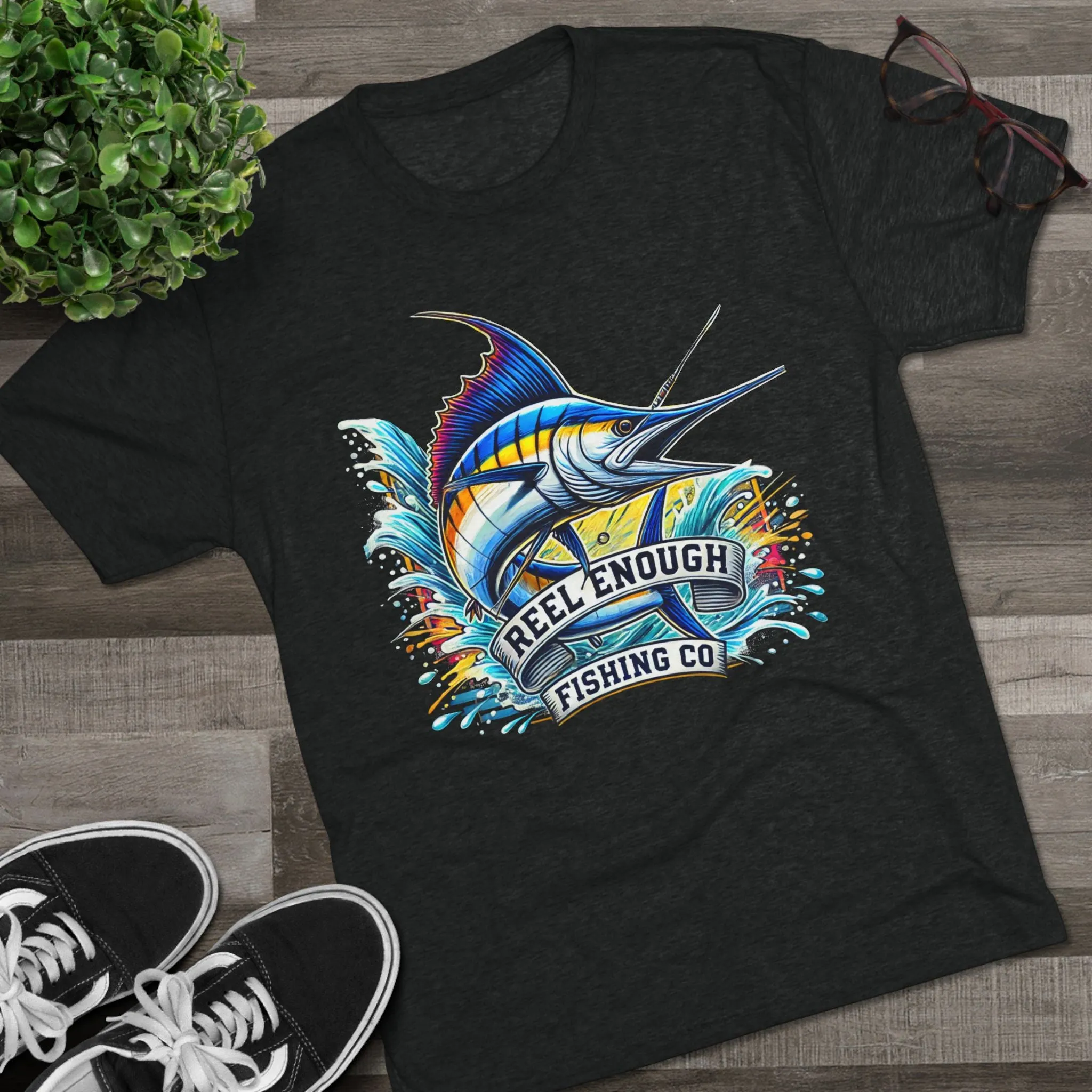 REEL ENOUGH - Unisex Tri-Blend Crew Tee