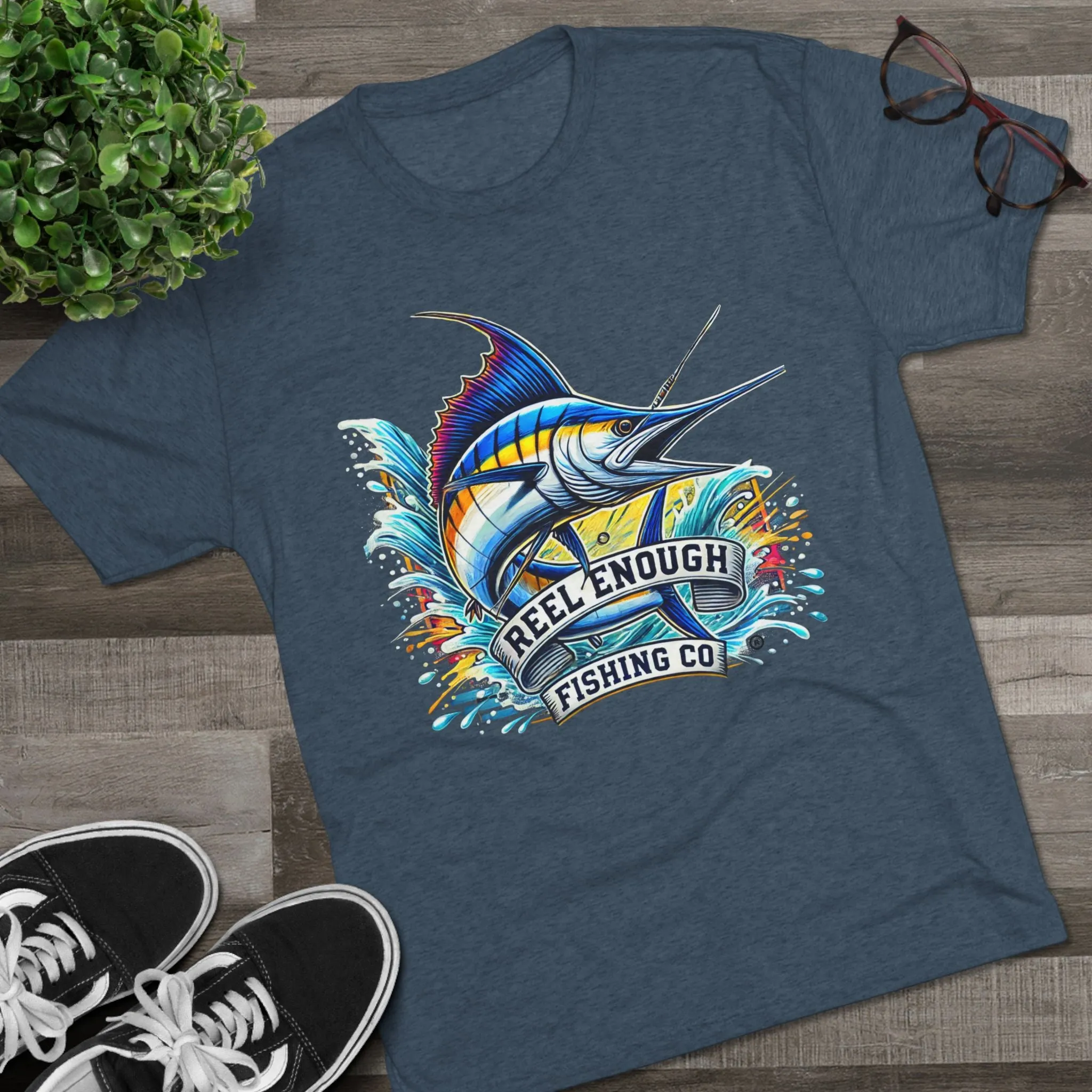 REEL ENOUGH - Unisex Tri-Blend Crew Tee