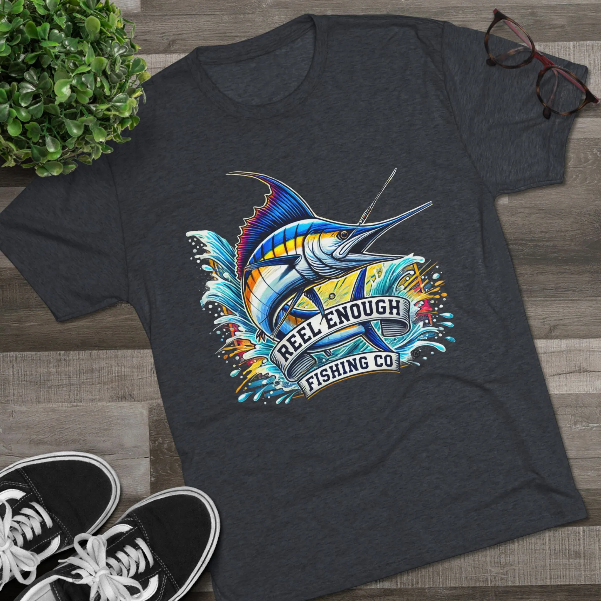 REEL ENOUGH - Unisex Tri-Blend Crew Tee