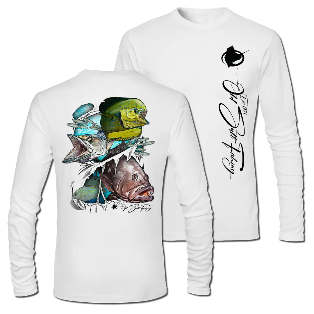 Reel Torn - Long Sleeve Performance Fishing Shirt