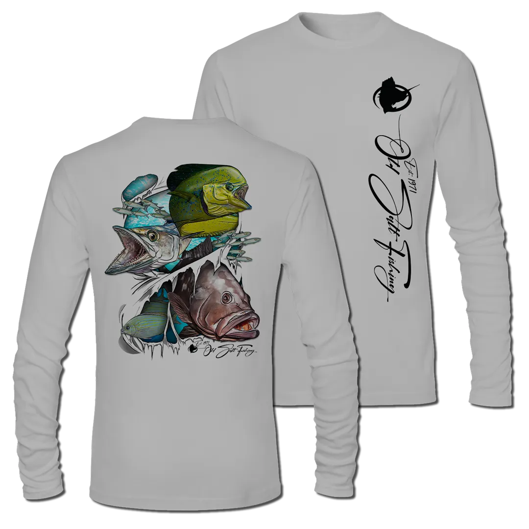 Reel Torn - Long Sleeve Performance Fishing Shirt