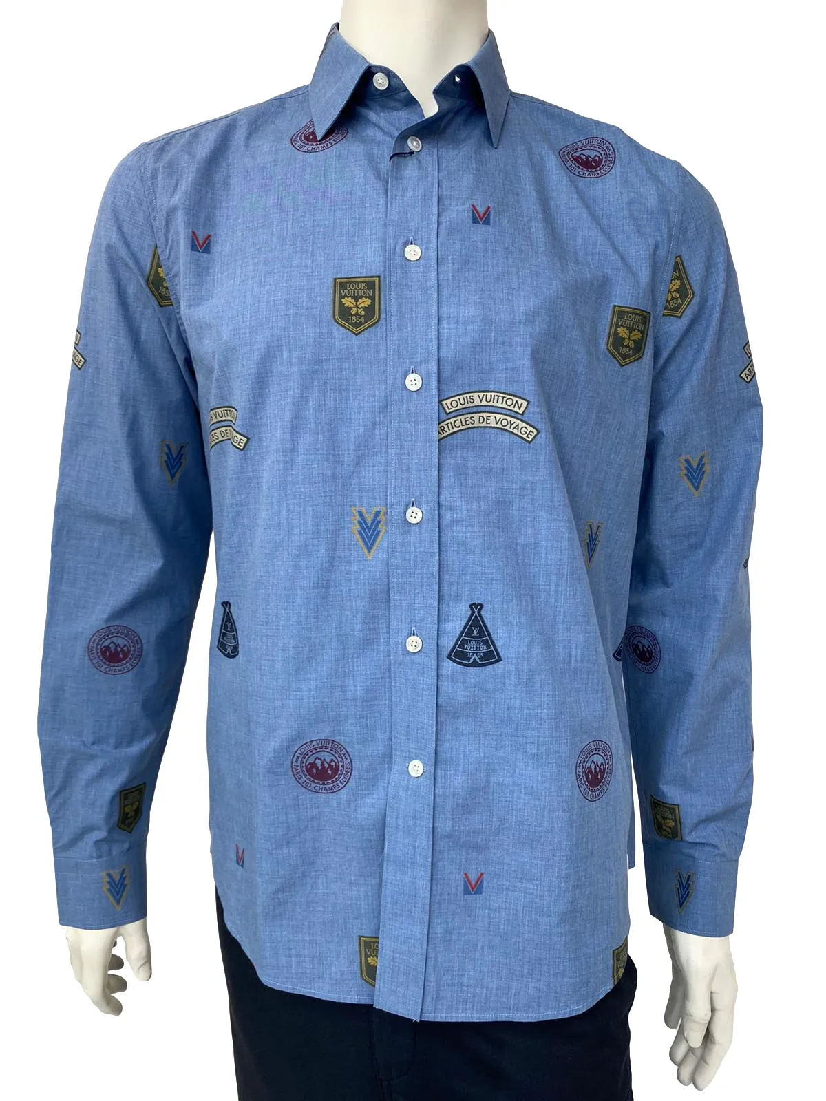 Regular Fit Classic Shirt With Stamps