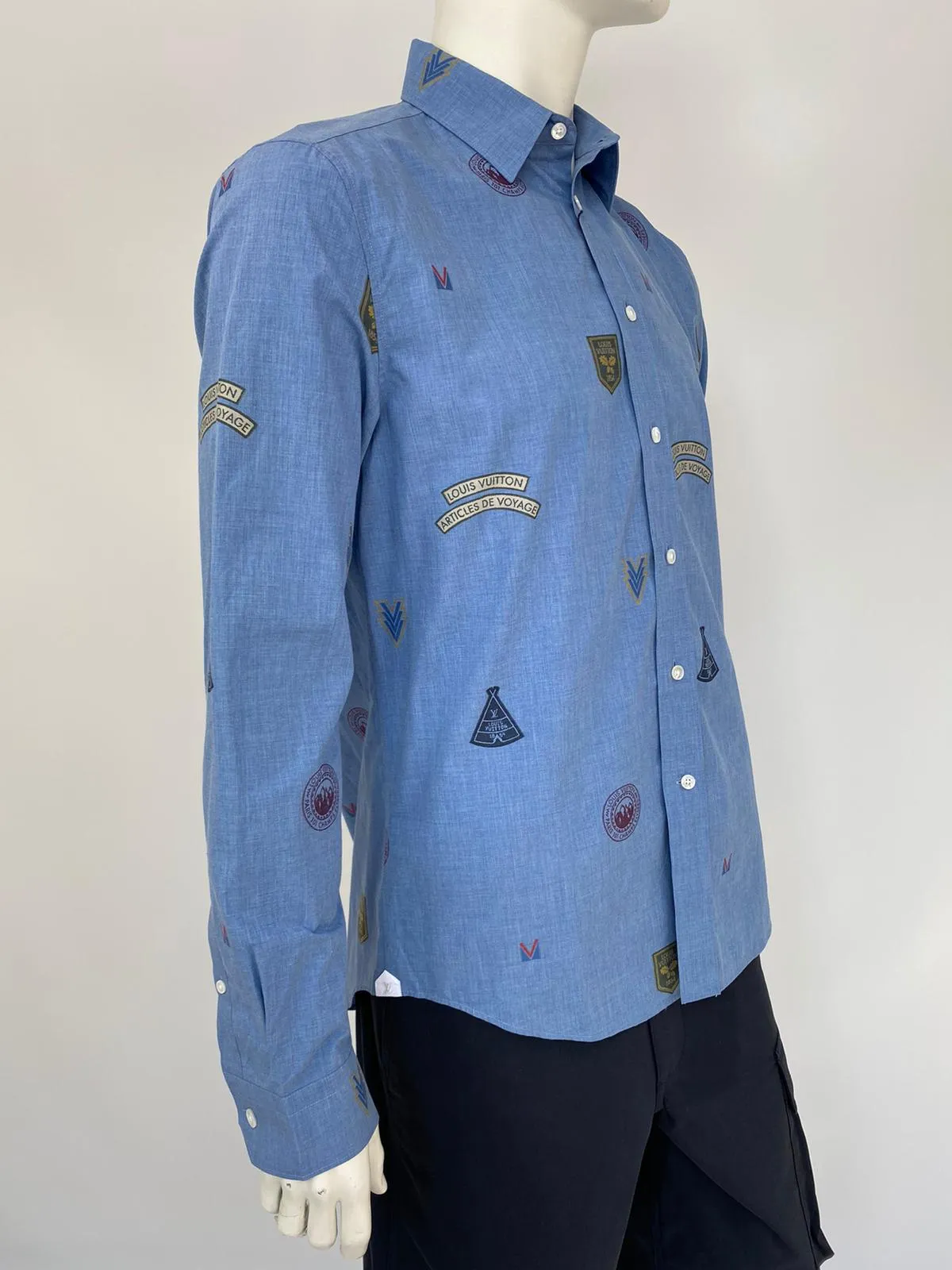 Regular Fit Classic Shirt With Stamps