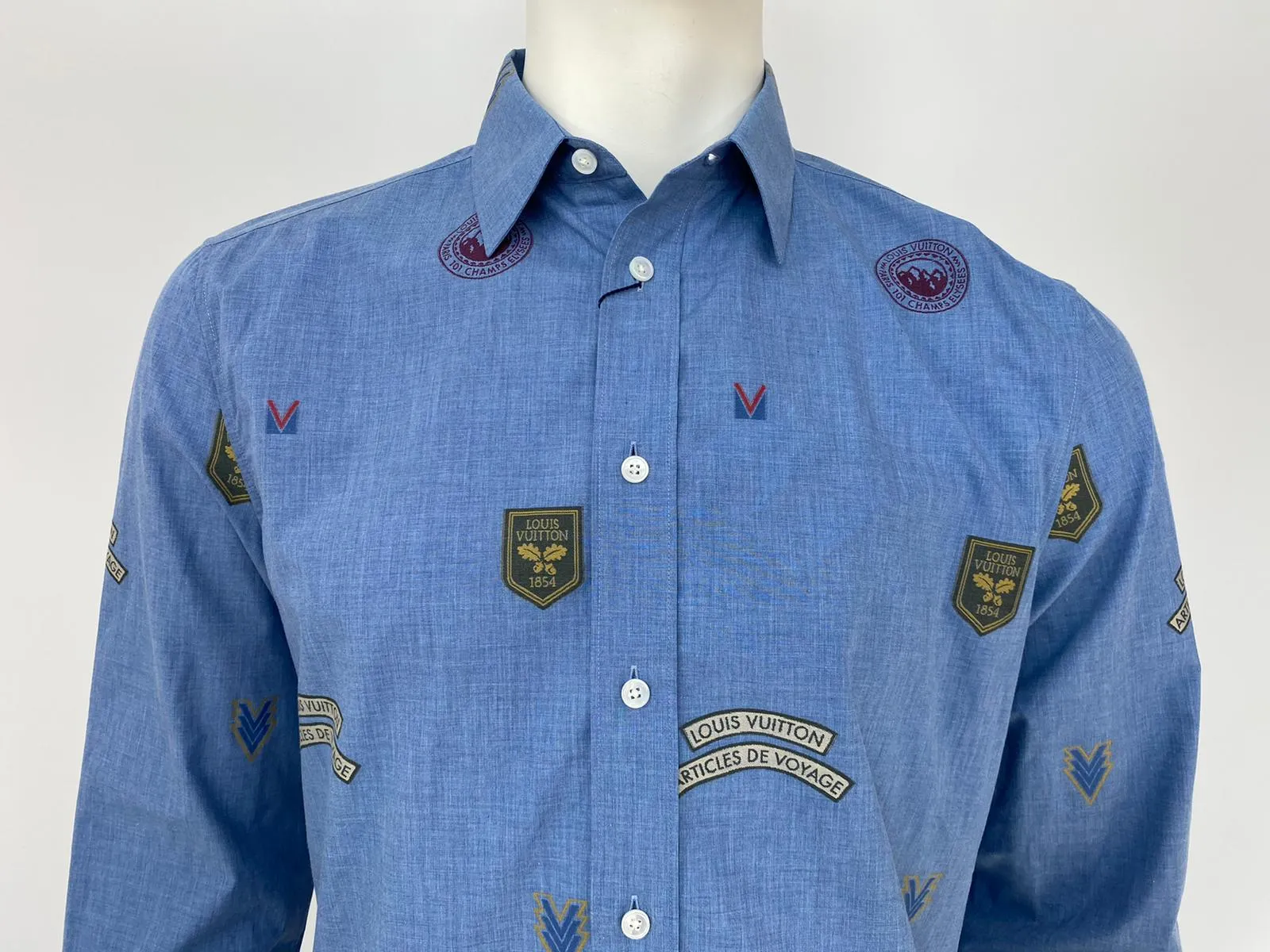 Regular Fit Classic Shirt With Stamps