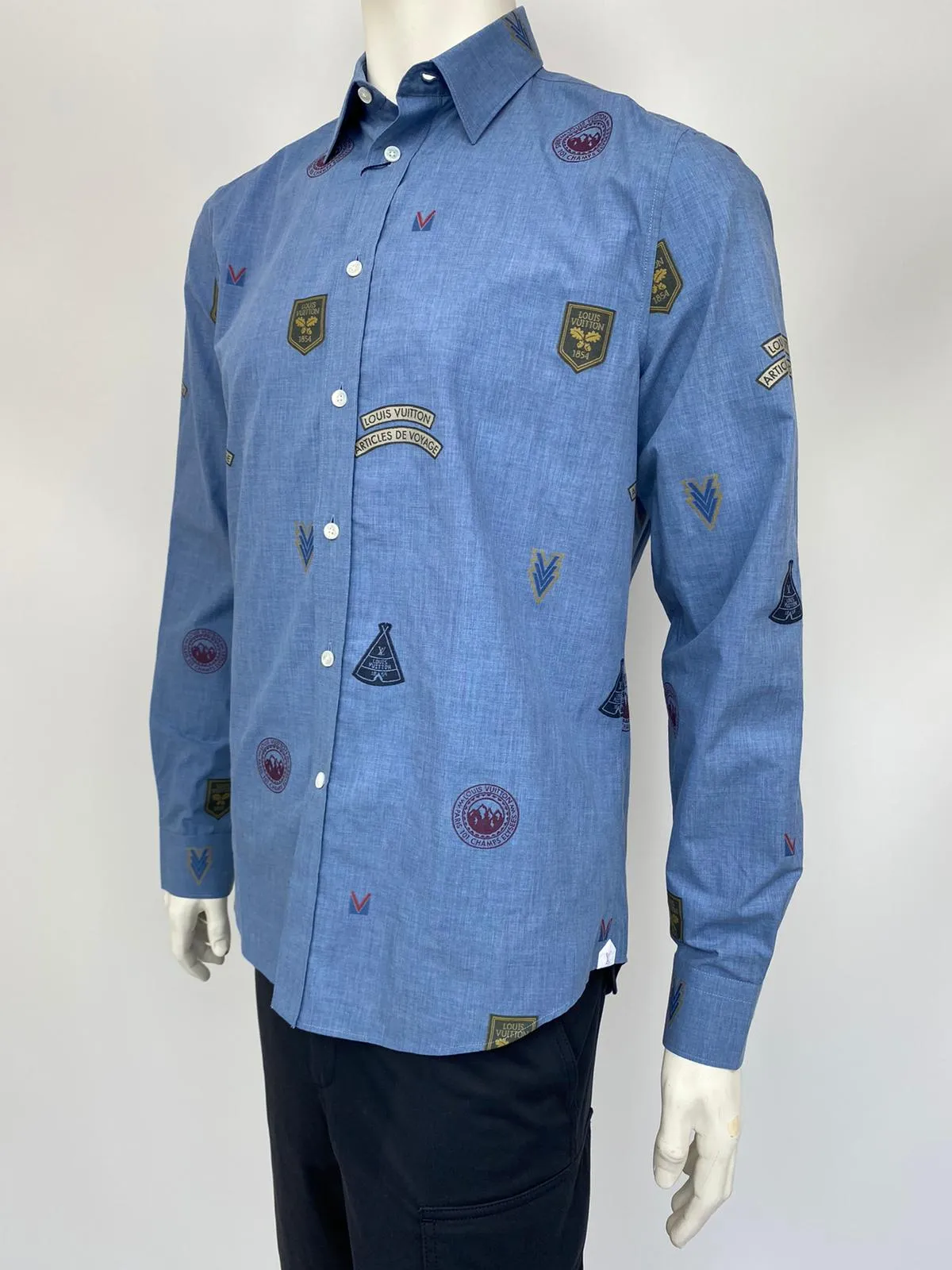 Regular Fit Classic Shirt With Stamps