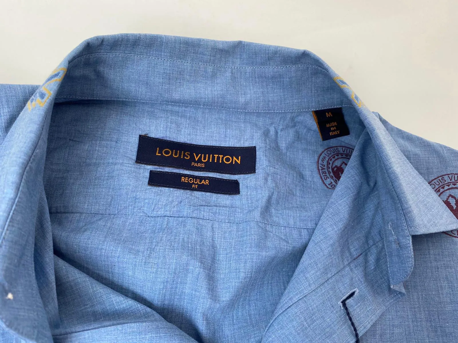 Regular Fit Classic Shirt With Stamps