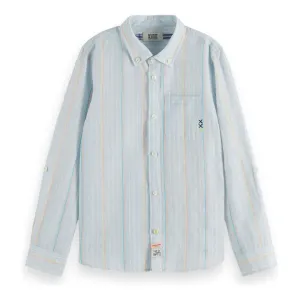 Regular-Fit Yarn-Dyed Stripe Shirt
