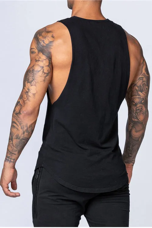 Rise N Grind Gym Drop Arm Tank(Black)