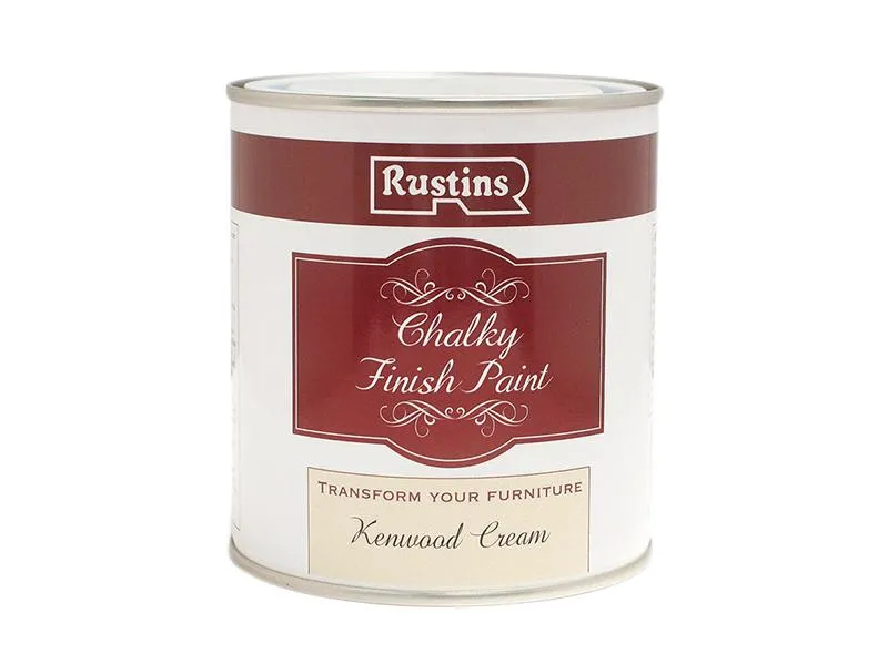 Rustins Chalky Finish Paint Kenwood Cream 250Ml