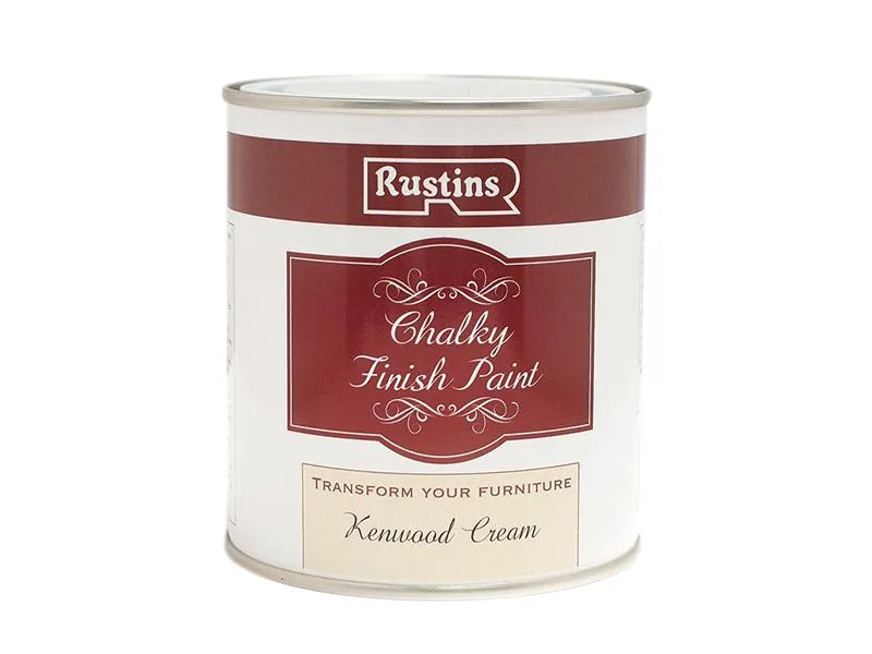 Rustins Chalky Finish Paint Kenwood Cream 500Ml