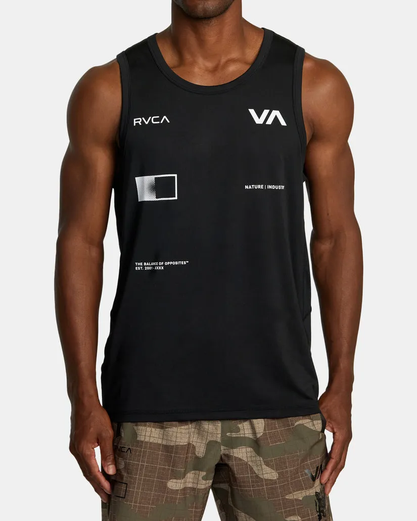 RVCA Mens RVCA Radiate Sport Vent Tank Top