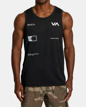 RVCA Mens RVCA Radiate Sport Vent Tank Top