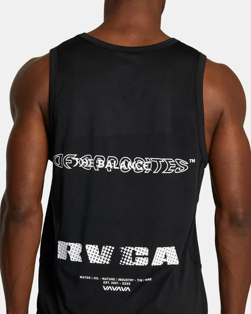 RVCA Mens RVCA Radiate Sport Vent Tank Top