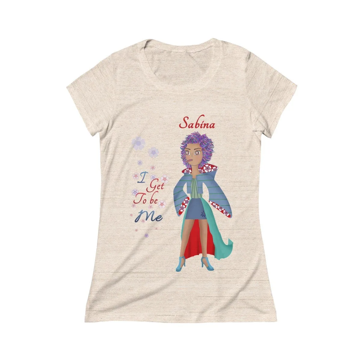 Sabina Triblend Short Sleeve Tee