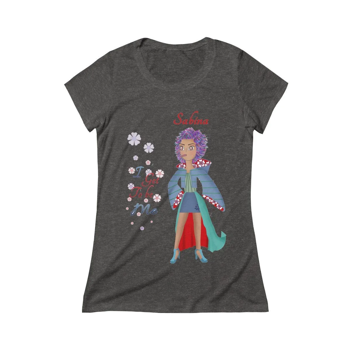 Sabina Triblend Short Sleeve Tee