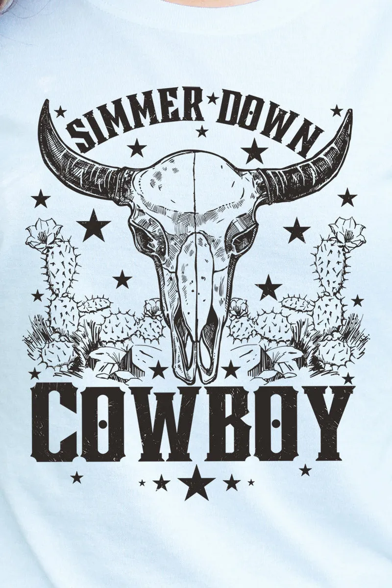 Simmer Down Cowboy Dri-Power 50/50 Tee