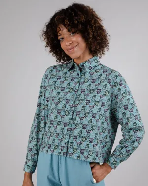 Spring Boxy Blouse Blue