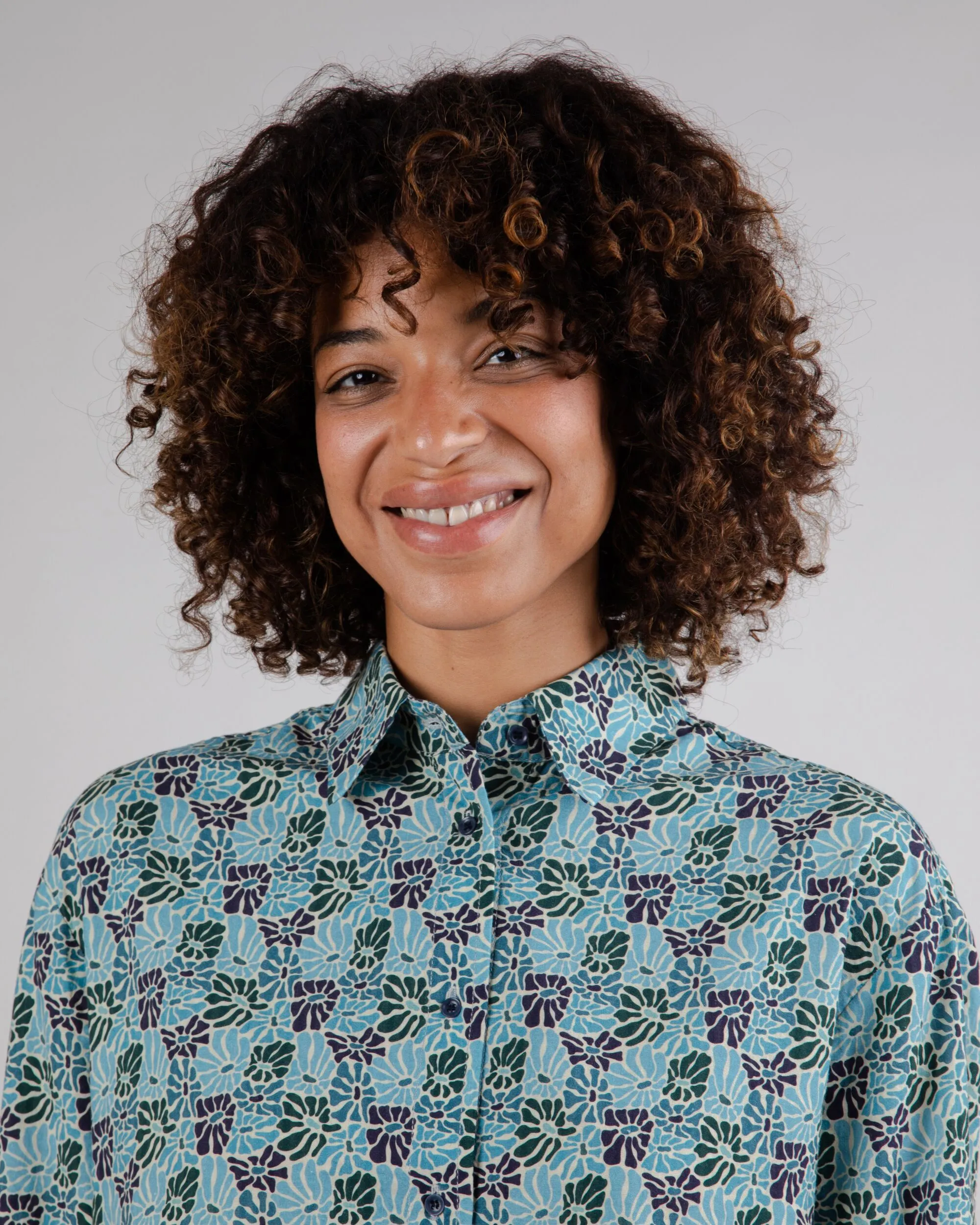 Spring Boxy Blouse Blue