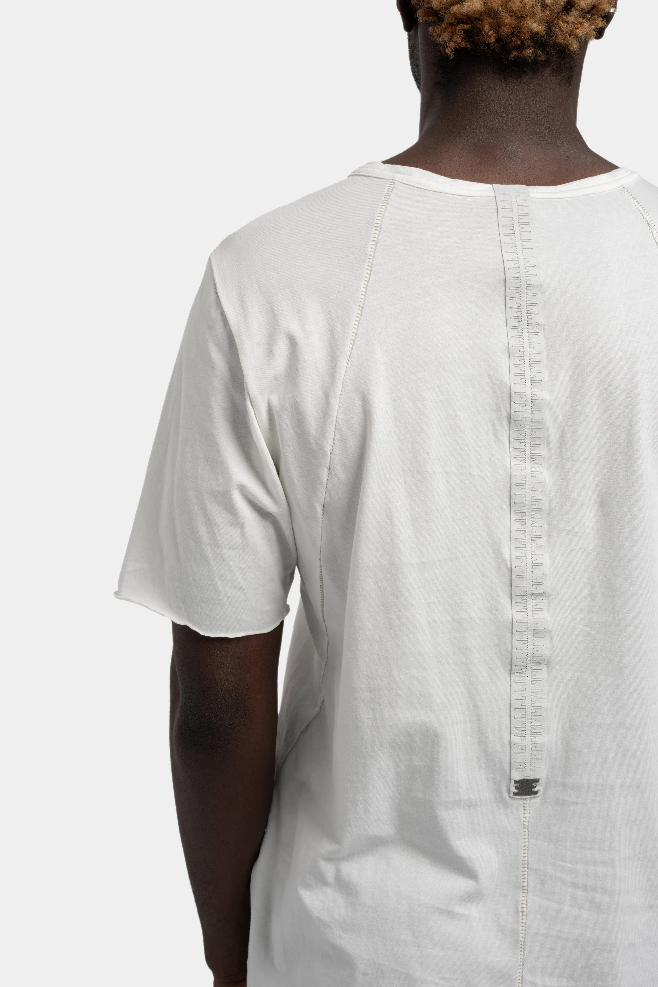Staple spine detail t-shirt, White