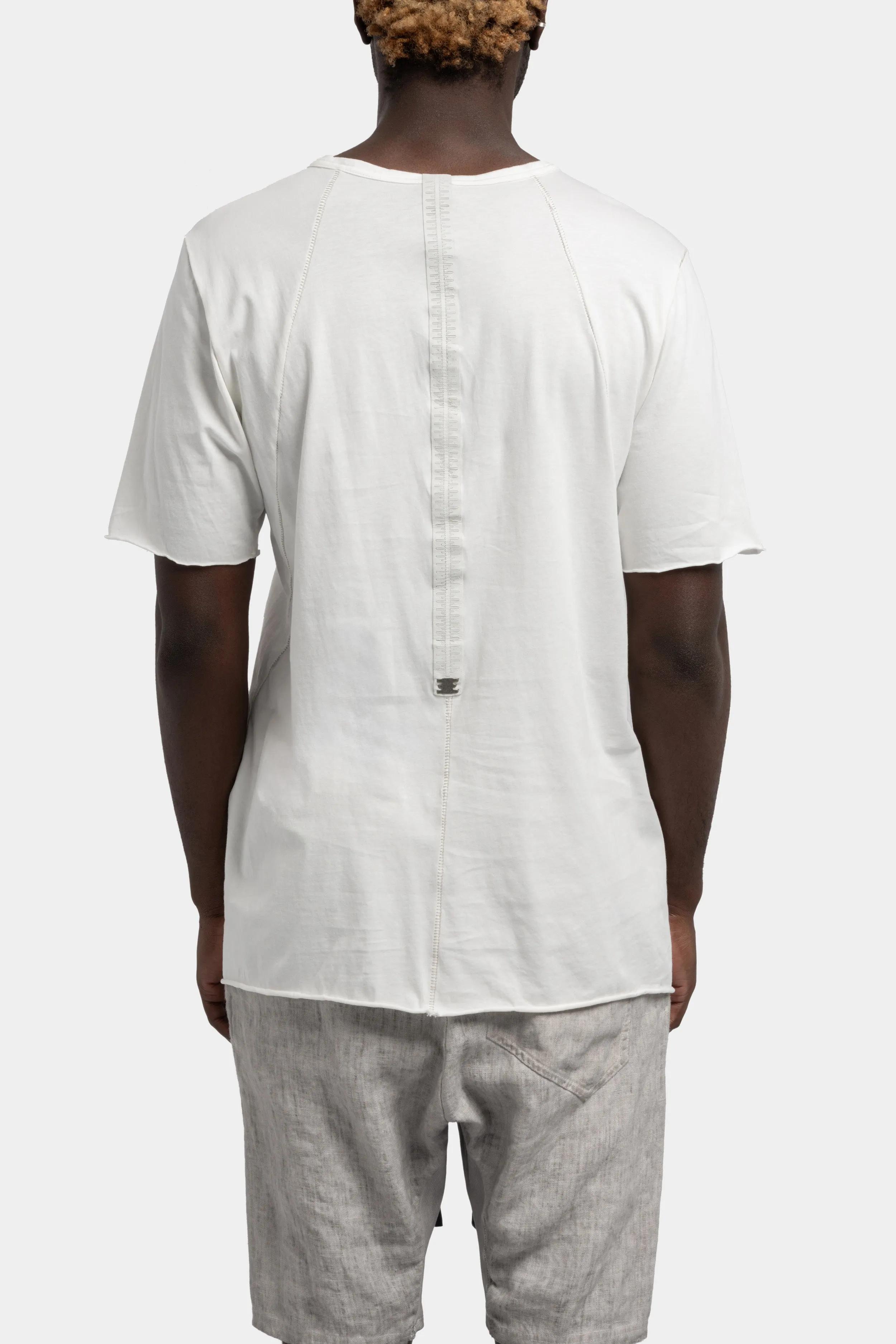Staple spine detail t-shirt, White